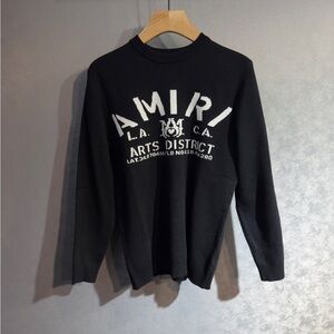 AMIRI Black and White Arts District Sweater